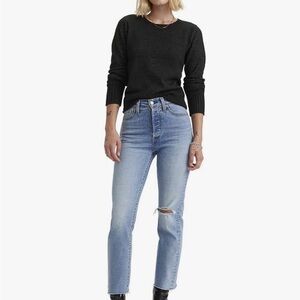 Levi's Women’s Slim Straight Jeans in Light Blue Denim